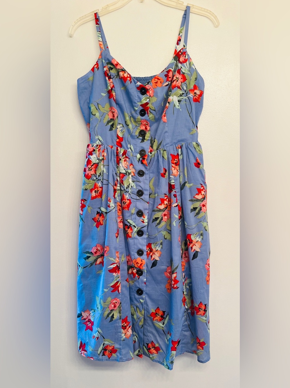 Vince Camuto floral-print button-down midi sundress. Sz. 8. MWT